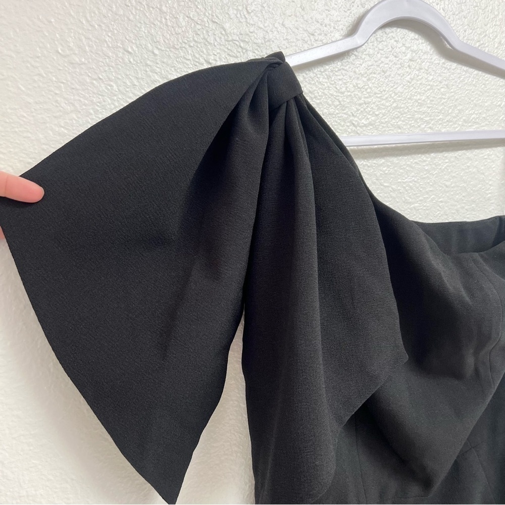 Dress The Population Tiffany One-Shoulder Midi Dress in Black Size Medium NWT - Picture 11 of 16